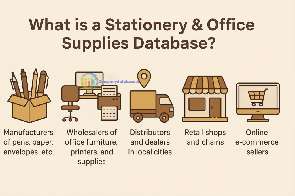 What is a Stationery & Office Supplies Database