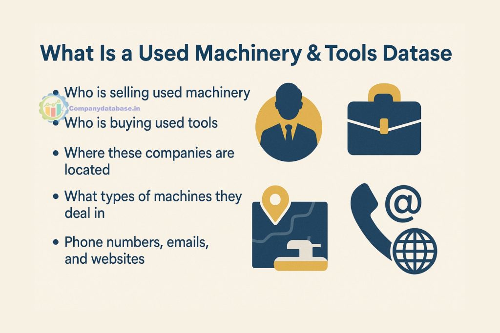 What is a Used Machinery & Tools Database