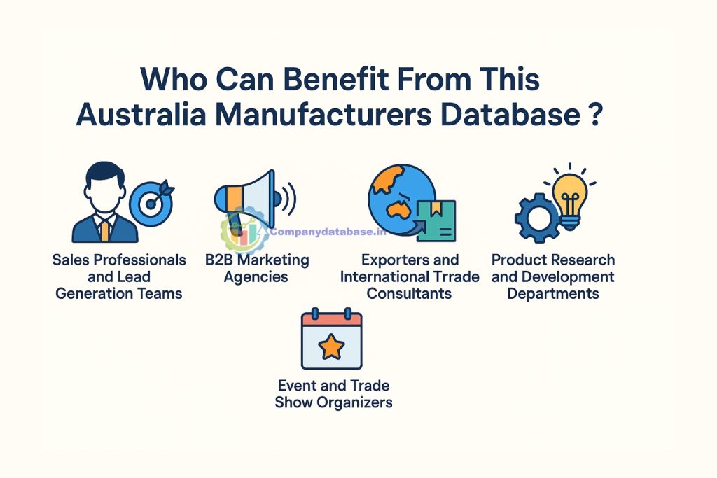 Who Can Benefit from This Australia Manufacturers Database