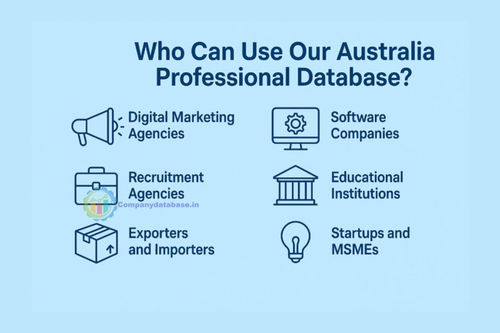 Who Can Use Our Australia Professional Database