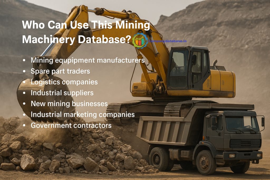 Who Can Use This Mining Machinery Database