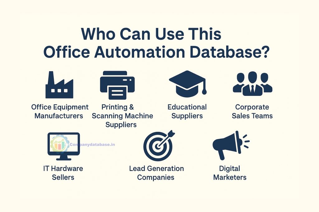 Who Can Use This  Office Automation Database