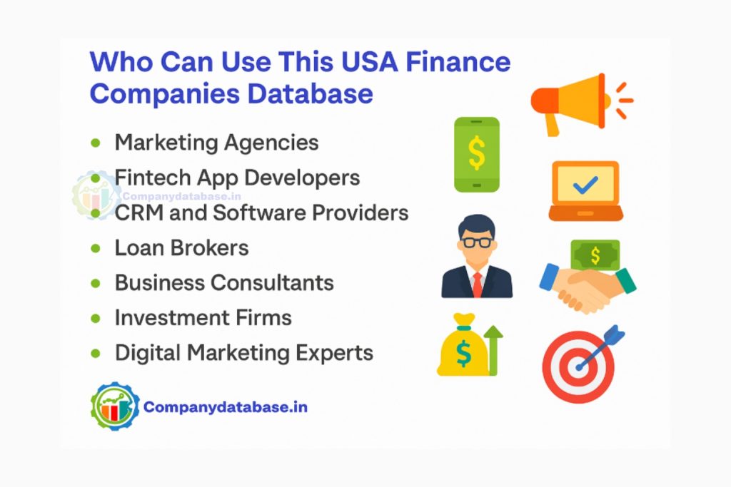 Who Can Use This USA Finance Companies Database