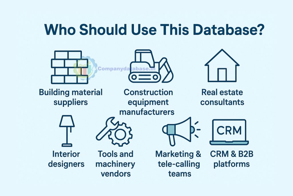 Who Should Use This UK construction Database