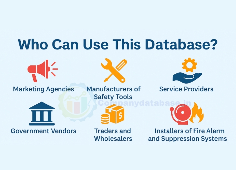 Who can use this fire safety database
