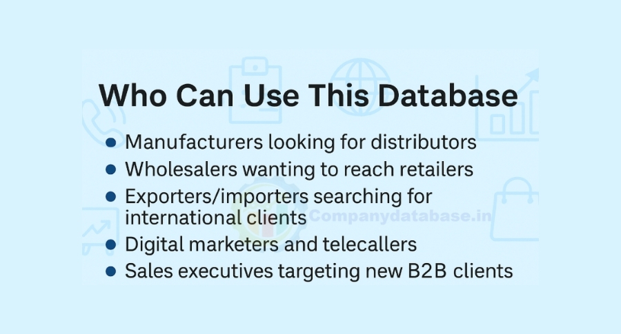 Who can use this database