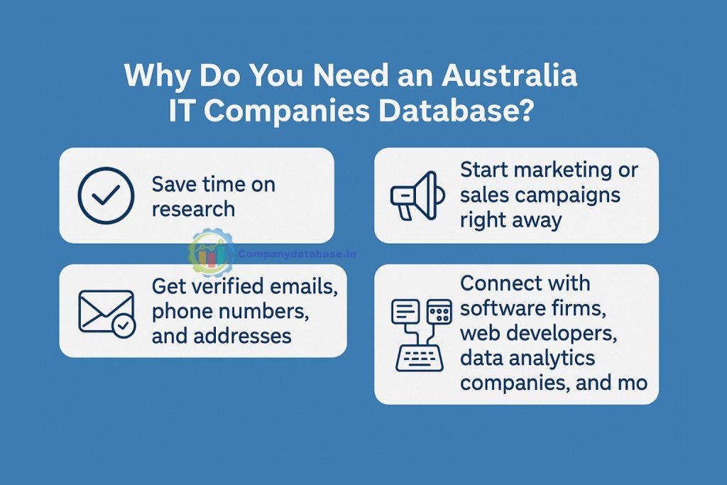 Why Do You Need an Australia IT Companies Database