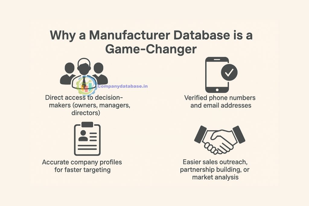 Why a Manufacturer Database is a Game-Changer